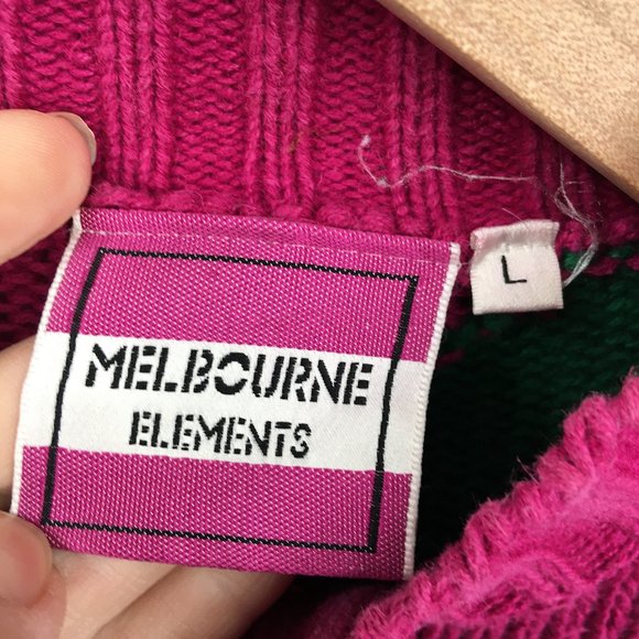Vintage Sweaters Vintage 8s Melbourne Elements High Neck Oversized